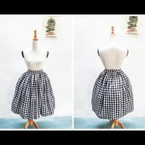 Rock Steady Gingham Skirt XL